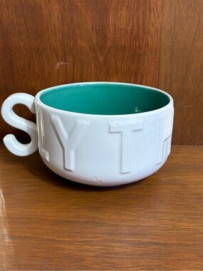 2020 Hallmark - Harry Potter - Slytherin "S" Handle Soup Bowl  Raised Letters